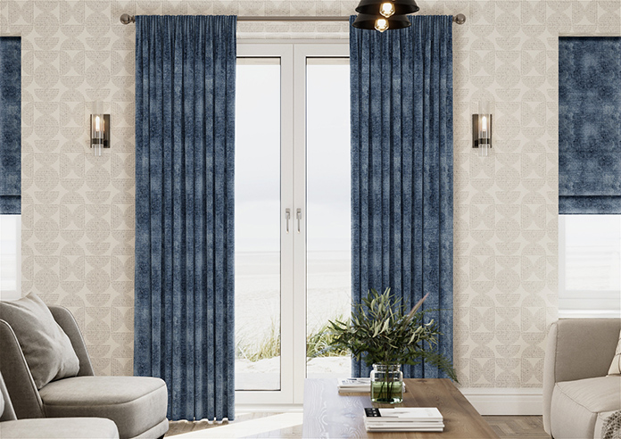 Rya, Sapphire - Made to Measure Curtains - Image 3